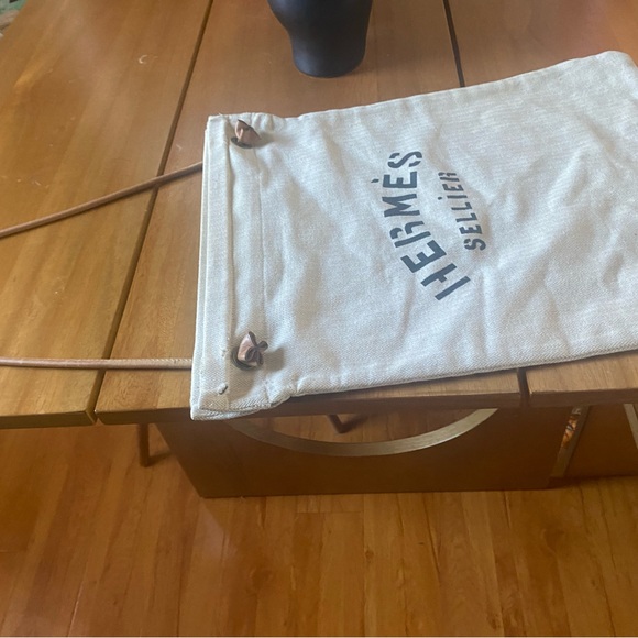 HERMES SELLIER vintage 1970s feed bag canvas purse - Picture 15 of 15